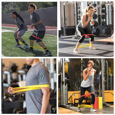 5-Piece TPE Resistance Band Set for Squats, Leg and Arm Training - 5