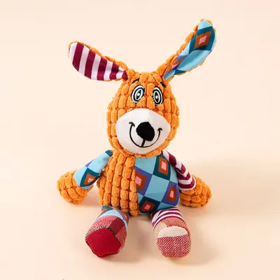 Peluş Köpek Oyuncağı, Tilki ve Fil Figürlü, Sesli, Küçük Irk - 5