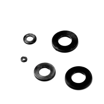 Nylon Washer M2-20 Plastic Gasket Insulation Spacer, Black and White - 4
