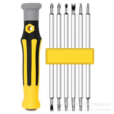 Direkt vom Hersteller 12-in-1 Schraubendreher-Set, haushaltsübliche spezial geformte Bits, multifunktionales Reparatur- und Demontagewerkzeugset.