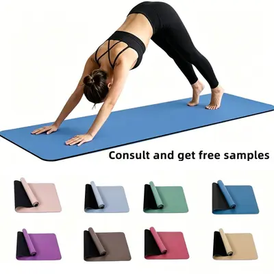 Erkek yoga matı, kaymaz, eklem koruyucu amortisörlü, doğal kauçuk, çevre dostu