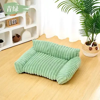 Yeni evcil hayvan kanepe yuvası kalınlaşmış tavşan peluş büyük köpek yuvası kedi yuvası büyük evcil hayvan yuvası rahat kedi ve köpek yatağı - 11