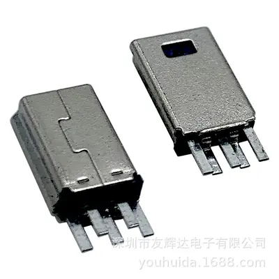 USB Mini 5P erkek konnektör, ultra ince, veri kablosu