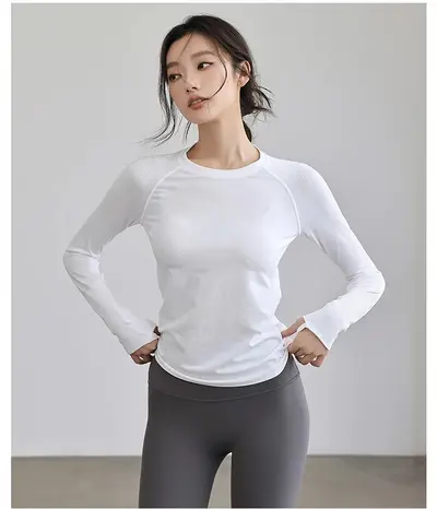 Women's Long-Sleeve Yoga Top, Quick-Dry, Autumn/Winter - 8