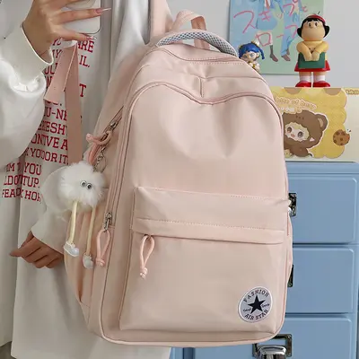 Korean-Style Women's Schoolbag, Lightweight Backpack for High School Students - 3