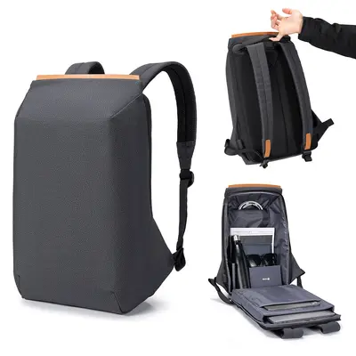 Jinsheng Anti-Theft USB Backpack, Dark Grey, Lightweight - 6