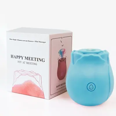 Rose Vibrator with Vibrating Egg and Clitoral Suction Massager - 10