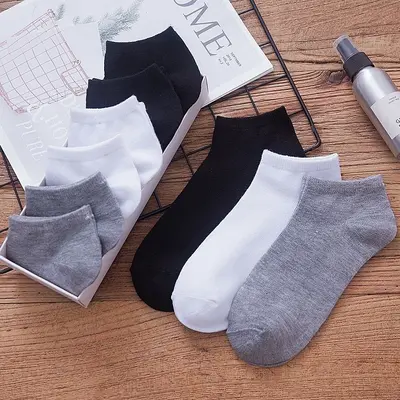 Men's Short Socks, Deodorizing, Sweat-Absorbing, Breathable, Low-Cut for Spring and Summer