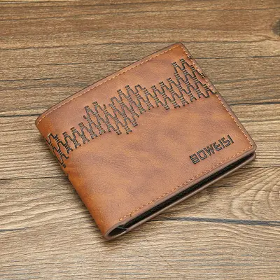 Men's Short Wallet, Large Capacity, Retro Multifunctional Design - 3