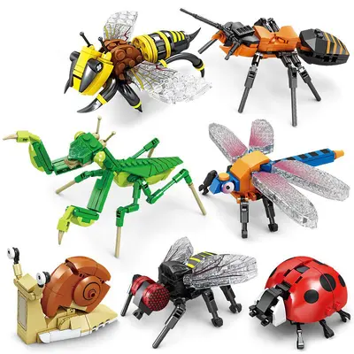 Insect Building Block Set, Logical Thinking Training, Animal Puzzle Pieces - 2
