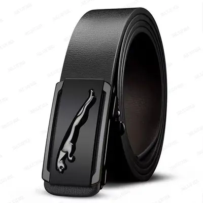 Hot-selling men's cowhide toothless automatic buckle belt, genuine leather belt for middle-aged and young men, business casual style - 8