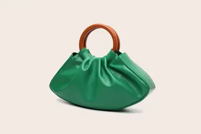 Women's Pleated Cloud Handbag, Evening Bag - 11
