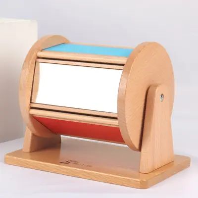Holz Montessori Lernmaterial Textilpauke Kinder Frühförderung Lernspielzeug Montessori Münzwurf Kugelschublade Zielbox - 3