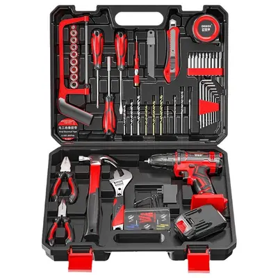 Electric drill tool box tool set multifunctional home appliance repair tool combination electrician woodworking repair set