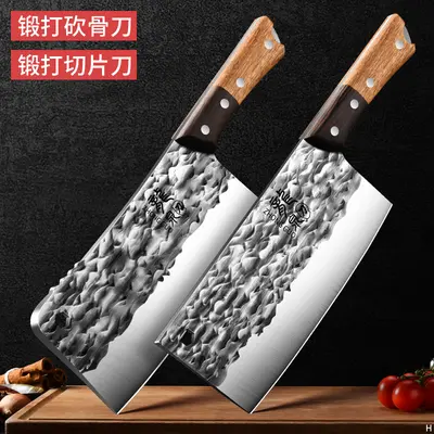 Longquan mutfak bıçağı seti, dövme, profesyonel - 12