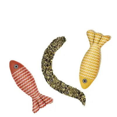 Self-Play Catnip Realistic Fish Cat Teaser Toy for Kittens - 6
