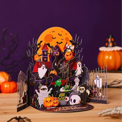 Halloween 3D Pop-Up Greeting Card