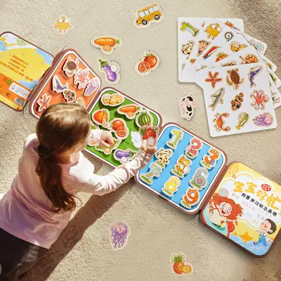 Douyin-Trend Baby Busy Book: Kinder-Zauber-Wasserbuch DIY Lernspielzeug, ruhiges Reiß-Buch, Frühförderspielzeug für Kleinkinder