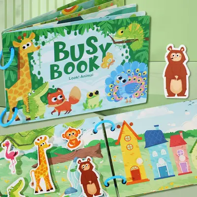 Children's Paper Logic Thinking Quiet Book Educational Toy - 4