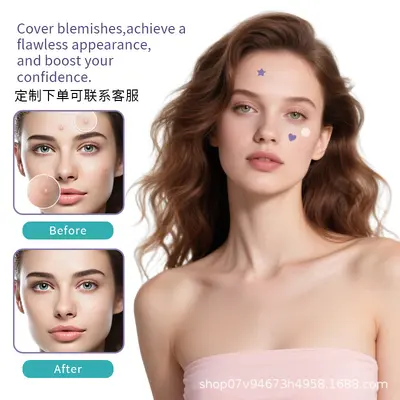 Hydrocolloid Colored Acne Patches, Invisible and Makeup-Compatible - 4