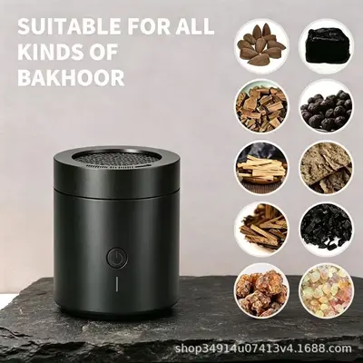 BK-108 Электронный курильница для благовоний OUD Трансграничная USB перезаряжаемая машина для благовоний Ближний Восток Аромадиффузор