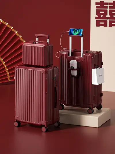 Multifunctional Student Trolley Case, Universal Wheels, Combination Lock