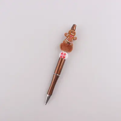 Bunter Weihnachts-Gelstift mit Silikonperlen - 7