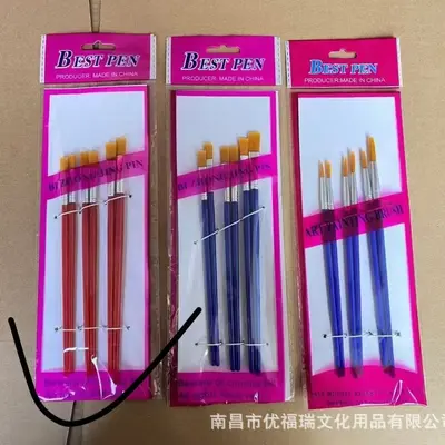 Ölgemälde-Pinselsatz Nylon-Malerpinsel Malerpinsel Wassertafelkreide Reihenpinsel Acrylmalpinsel 6er Set Direktversand vom Hersteller - 8