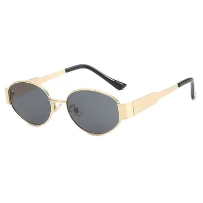 Oval Metal Frame Sunglasses for Women - 6