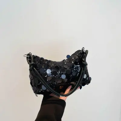 Single-Schultertasche mit Schrägriemen, Achseltasche im Nischendesign - 6
