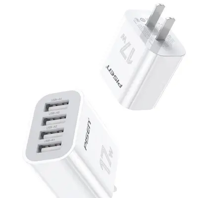 Pinsheng 3-USB charger, 3A fast charging, Apple and Android compatible