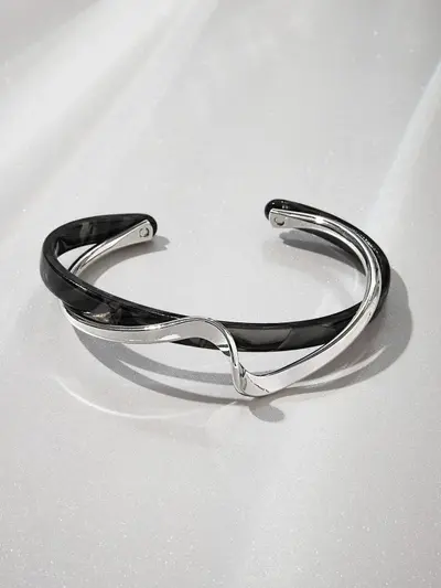 Real Gold Electroplated Zircon Titanium Steel Bracelet for Women, Fashion-Forward, Simple and Premium Bracelet, Niche Temperament, Versatile Hand Jewelry Wholesale - 13
