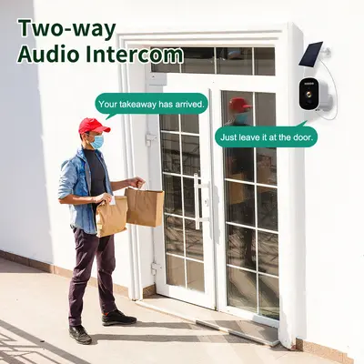 Solar battery HD night vision camera, wireless installation