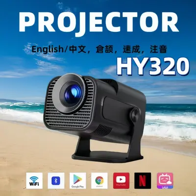 projector Uluslararası Sürüm Akıllı Kompakt Projeksiyon Makinesi WiFi Mini Taşınabilir HD Projeksiyon Cihazı Ev Tipi Portatif