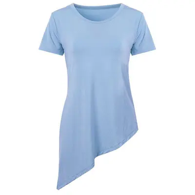 Women's Yoga and Running Sports Top, Slim Strap Short-Sleeve, Quick-Drying