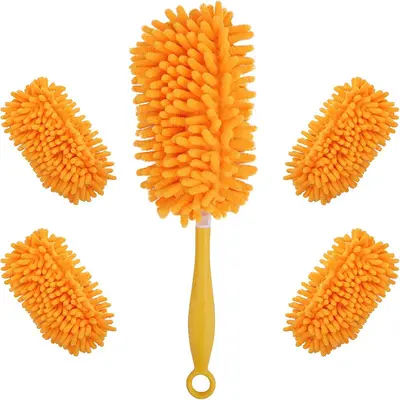 Swiffer-Style Chenille Duster with Washable Replacement Cover - 11