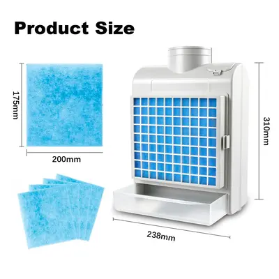 Dryer Exhaust Vent Filter with Water Collection Box and Lint Mesh Cover - 4