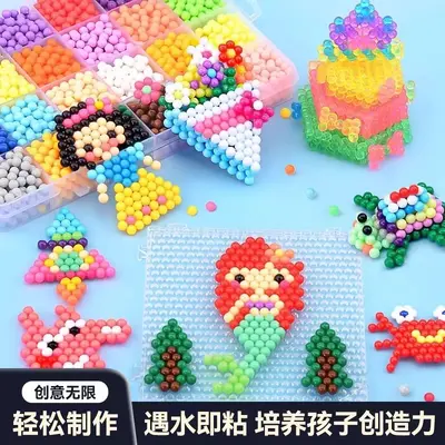 Magic Fuse Bead Craft Set for Girls, DIY Educational Handmade Toy