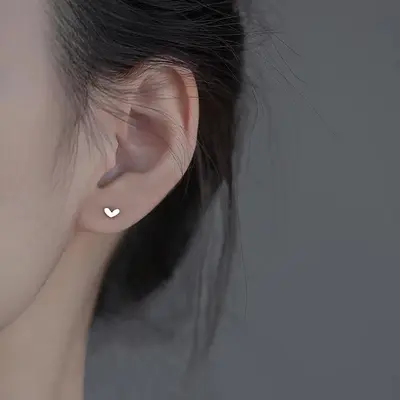 S999 Silberohrstecker minimalistisches Design