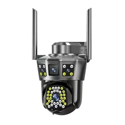 4G摄像头免流量不用wifi网络360度无死角家用手机远程太阳能监控