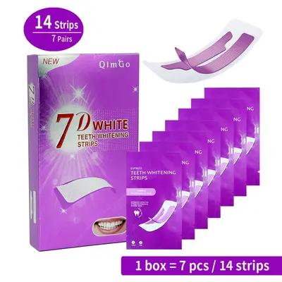 7D Teeth Whitening Strips, Stain Removal with Sea Salt, Brightening - 6
