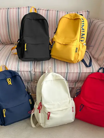 Leichter Schulrucksack für Mittel- und Oberschüler sowie Studenten, vielseitiger Freizeitrucksack mit großem Fassungsvermögen, Unisex-Doppelschulter-Rucksack