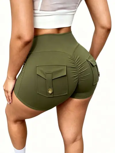 Spandex Yoga Leggings, Quick-Dry, High-Stretch, Butt-Lifting - 5