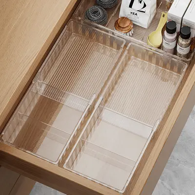 Ausziehbare Aufbewahrungsbox mit Schubladen und Fachteiler - 2