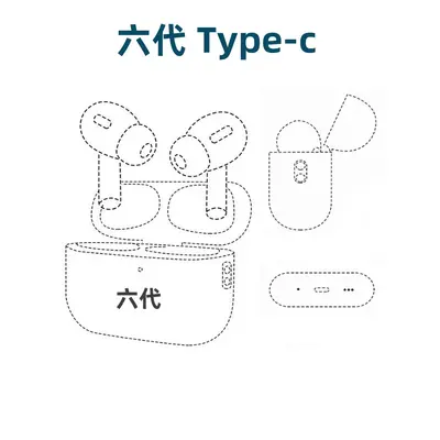 Bluetooth-Kopfhörer mit ANC-Geräuschunterdrückung, fünfte und sechste Generation, Pro2-Mod