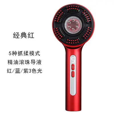 Electric Massage Comb with Red Light and Micro-Current, Essential Oil Infusion - 8