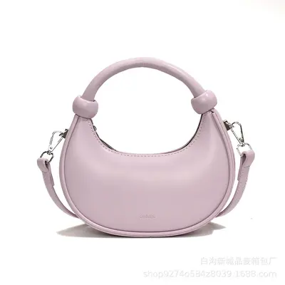 French Style Women's Dumpling Shoulder Bag - 5