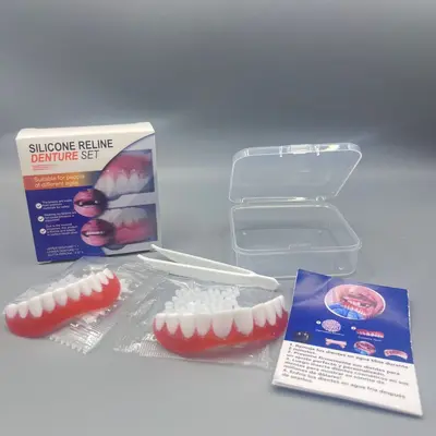 Realistic Fake Teeth Veneer Set, Upper and Lower Smile Makeover - 4