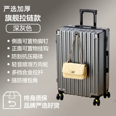Travel Suitcase with Universal Silent Wheels and Combination Lock - 8