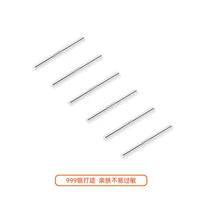 Ohrstecker aus 999er Silber, zum Schlafen geeignet, klein - 11